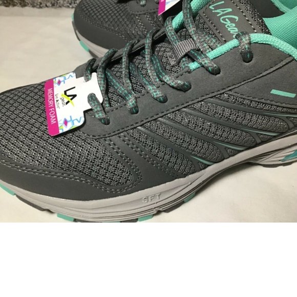 Womens LA Gear Active ASCENT Athletic Shoe Sneakers Size 6.5 Wide Gray NWT - Picture 3 of 7